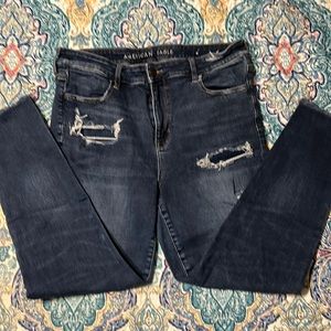 Pre-loved AE Next Level Stretch jeans size 16 Short